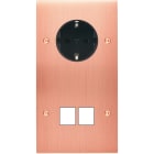 MODELEC - Façade Confidence Laiton Cuivre Satine Double Verticale PCK M2 Vis