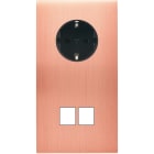 MODELEC - Façade Confidence Laiton Cuivre Satine Double Verticale PCK M2