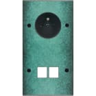 MODELEC - Façade Fascination Laiton Jade Double Verticale PC M2 à Vis