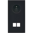 MODELEC - Façade Désir Noir Mat Double Verticale PC 2 Medias