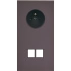 MODELEC - Façade Désir Anthracite Mat Double Verticale PC 2 Medias
