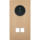MODELEC - Façade Désir Doré Mat Double Verticale PC 2 Medias