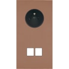 MODELEC - Façade Désir Moka Mat Double Verticale PC 2 Medias