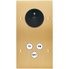 MODELEC - Façade Confidence Laiton Brosse Double Verticale PC C3 à Vis