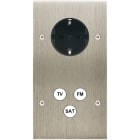 MODELEC - Façade Confidence Laiton Acier Double Verticale PCK C3 Vis