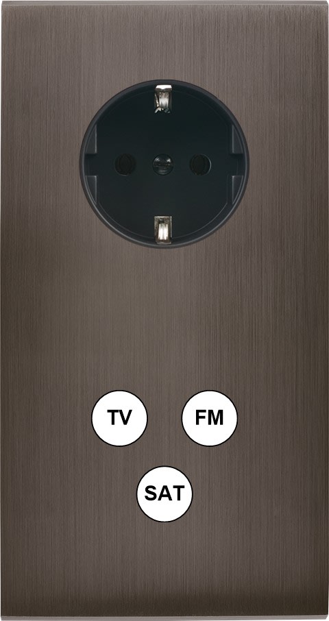 MODELEC - Façade Confidence Laiton Canon De Fusil Double Verticale PCK C3 Magnetique