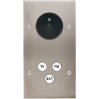 MODELEC - Façade Confidence Laiton Nickel Satine Double Verticale PC C3 à Vis