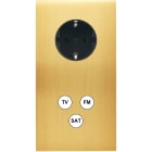 MODELEC - Façade Confidence Laiton Satine Double Verticale PCK C3