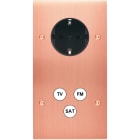 MODELEC - Façade Confidence Laiton Cuivre Satine Double Verticale PCK C3 Vis