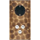 MODELEC - Façade Fascination Laiton Onde Double Verticale PCK C3 Vis