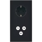 MODELEC - Façade Désir Noir Mat Double Verticale PCK C3