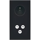 MODELEC - Façade Désir Noir Mat Double Verticale PC Tv-Fm-Sat