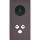 MODELEC - Façade Désir Anthracite Mat Double Verticale PC Tv-Fm-Sat