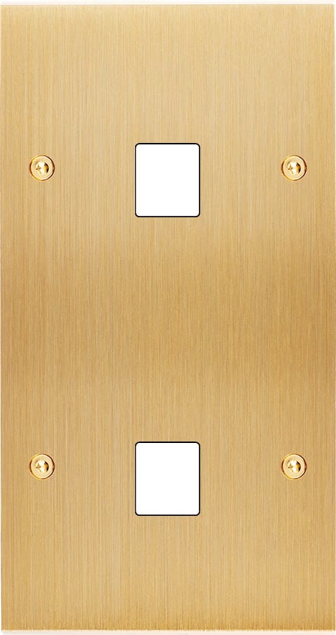 MODELEC - Façade Confidence Laiton Brosse Double Verticale M1 M1 à Vis