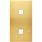 MODELEC - Façade Confidence Laiton Satine Double Verticale M1 M1 à Vis