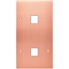 MODELEC - Façade Confidence Laiton Cuivre Satine Double Verticale M1 M1 à Vis