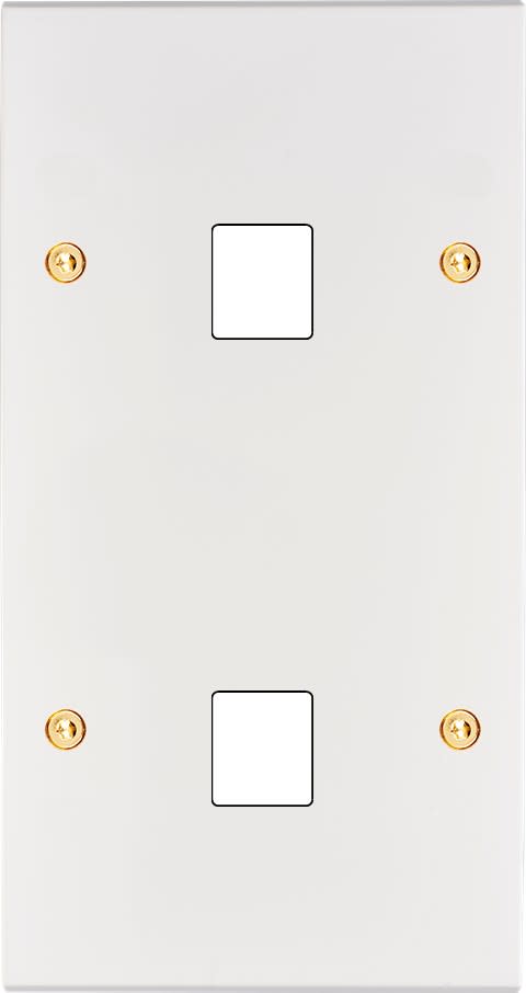 MODELEC - Façade Confidence Laiton Blanc Email Double Verticale M1 M1 à Vis