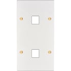 MODELEC - Façade Confidence Laiton Blanc Email Double Verticale M1 M1 à Vis