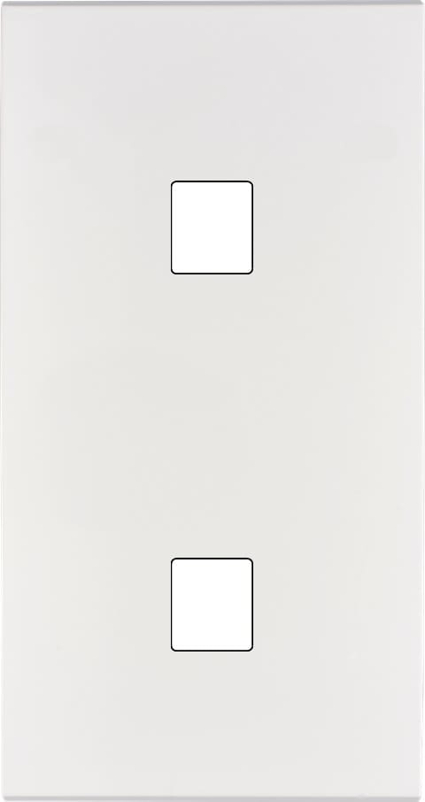 MODELEC - Façade Confidence Laiton Blanc Email Double Verticale M1 M1