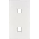 MODELEC - Façade Confidence Laiton Blanc Email Double Verticale M1 M1