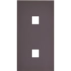MODELEC - Façade Désir Anthracite Mat Double Verticale 1 Media 1 Media