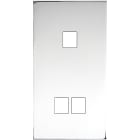 MODELEC - Façade Confidence Laiton Chrome Double Verticale M1 M2