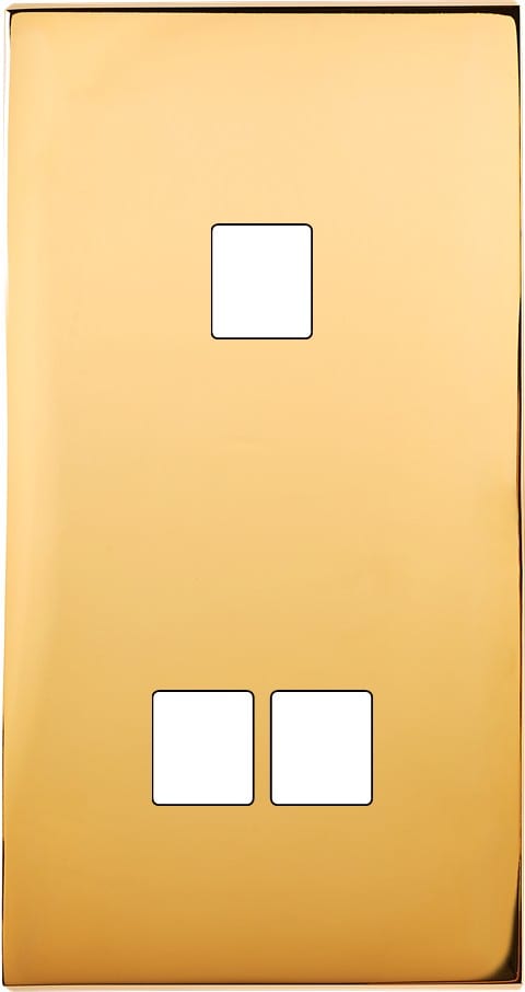 MODELEC - Façade Confidence Laiton Or Miroir Double Verticale M1 M2