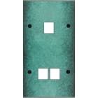 MODELEC - Façade Fascination Laiton Jade Double Verticale M1 M2 à Vis