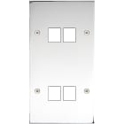 MODELEC - Façade Confidence Laiton Chrome Double Verticale M2 M2 à Vis