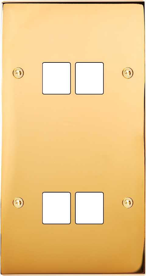 MODELEC - Façade Confidence Laiton Or Miroir Double Verticale M2 M2 à Vis