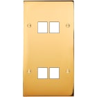 MODELEC - Façade Confidence Laiton Or Miroir Double Verticale M2 M2 à Vis
