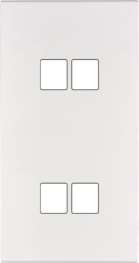 MODELEC - Façade Confidence Laiton Blanc Email Double Verticale M2 M2