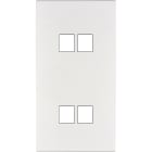 MODELEC - Façade Confidence Laiton Blanc Email Double Verticale M2 M2