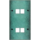 MODELEC - Façade Fascination Laiton Jade Double Verticale M2 M2 à Vis