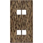 MODELEC - Façade Fascination Laiton Fauve Double Verticale M2 M2