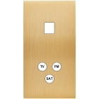 MODELEC - Façade Confidence Laiton Brosse Double Verticale M1 C3