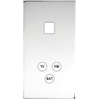 MODELEC - Façade Confidence Laiton Chrome Double Verticale M1 C3