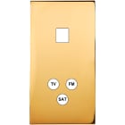 MODELEC - Façade Confidence Laiton Or Miroir Double Verticale M1 C3