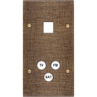 MODELEC - Façade Fascination Laiton Coslan Double Verticale M1 C3 à Vis