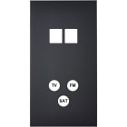 MODELEC - Façade Confidence Laiton Noir Double Verticale M2 C3