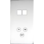 MODELEC - Façade Confidence Laiton Chrome Double Verticale M2 C3