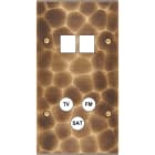 MODELEC - Façade Fascination Laiton Onde Double Verticale M2 C3 à Vis