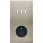 MODELEC - Façade Confidence Laiton Acier Double Verticale 3 Basculeurs PC Magnetique
