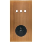 MODELEC - Façade Confidence Laiton Bronze Double Verticale 3 Basculeurs PC