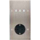 MODELEC - Façade Confidence Laiton Nickel Satine Double Verticale B3 PCK V