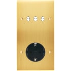 MODELEC - Façade Confidence Laiton Satine Double Verticale B3 PCK Vis