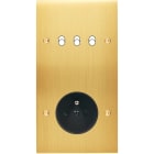 MODELEC - Façade Confidence Laiton Satine Double Verticale B3 PC à Vis