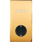 MODELEC - Façade Confidence Laiton Or Miroir Double Verticale B3 PCK Magnetique