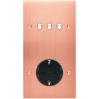 MODELEC - Façade Confidence Laiton Cuivre Satine Double Verticale B3 PCK Vis