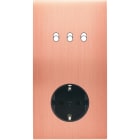 MODELEC - Façade Confidence Laiton Cuivre Satine Double Verticale B3 Pck